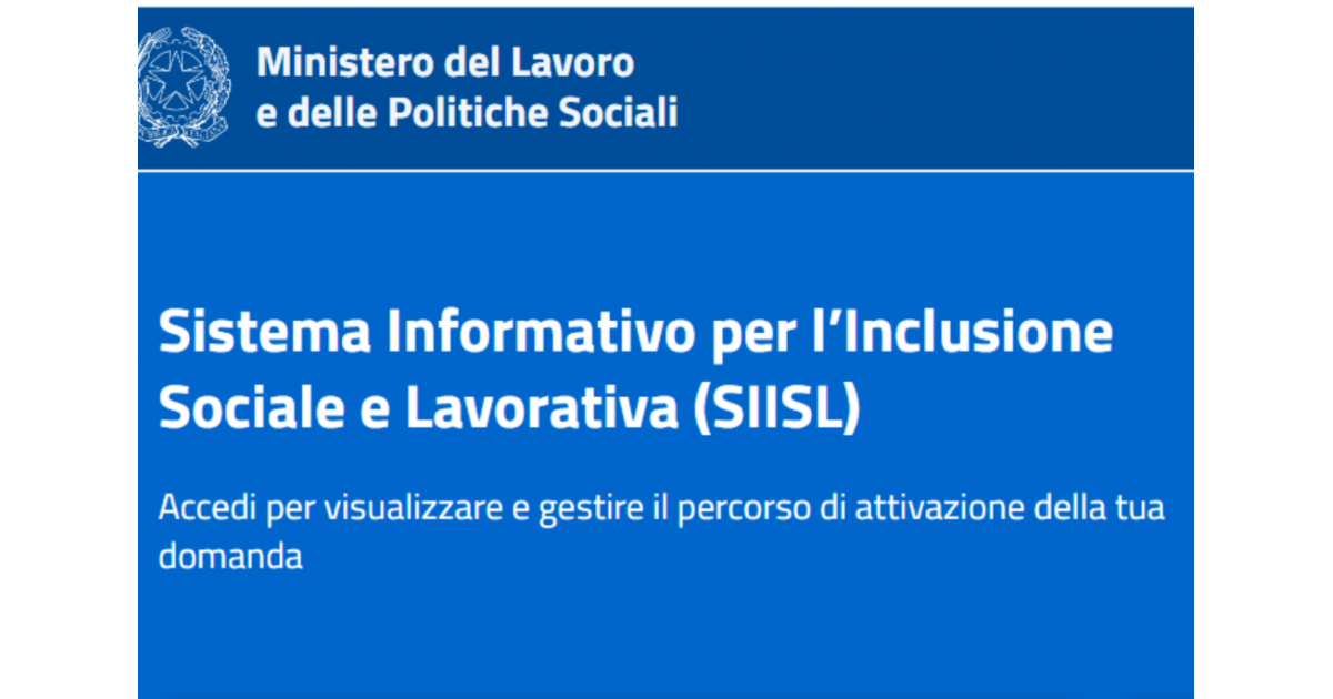 Beneficiari Naspi e Dis Coll: iscrizione automatica al portale SIISL. Istruzioni